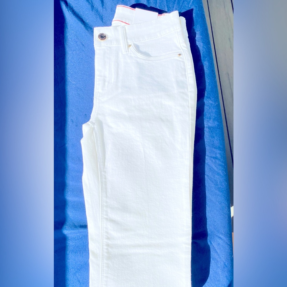 NWT WHBM White Denim Jeans 0 Short (0S)
